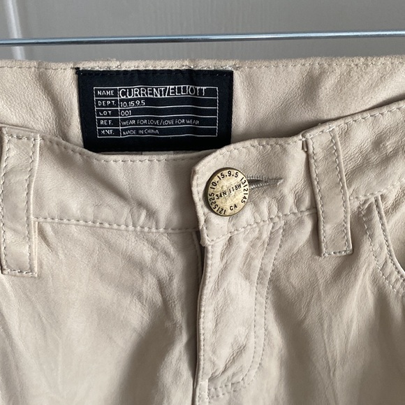 Current/Elliot Boyfriend Leather Pants - Picture 3 of 7
